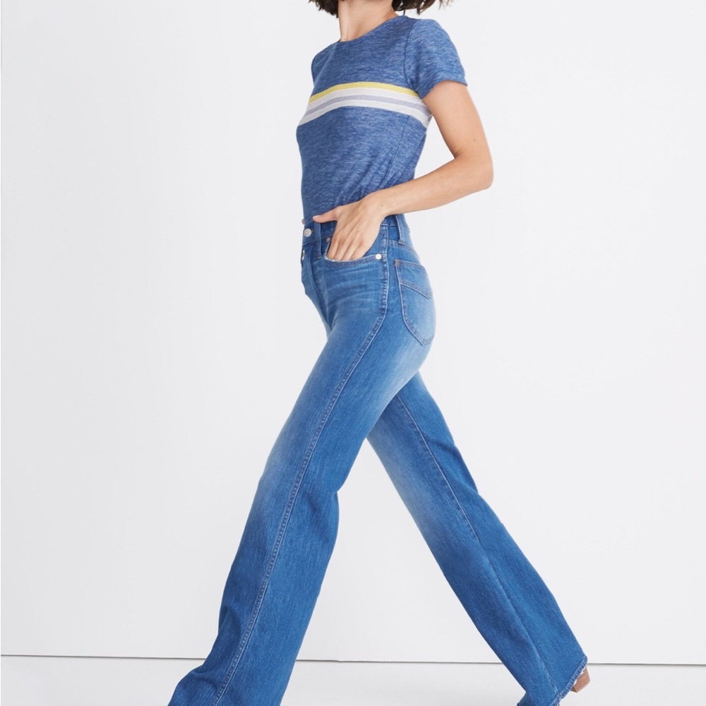 Madewell 11" High-Rise Flare Jeans
